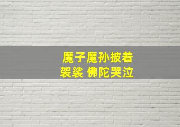 魔子魔孙披着袈裟 佛陀哭泣